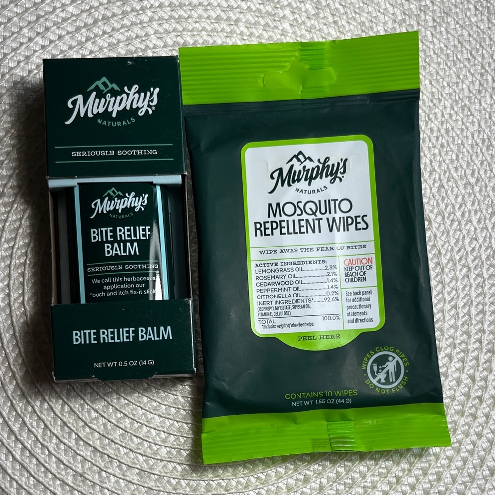 Murphy's Naturals Bite Relief Balm & Mosquito Repellent Wipes
